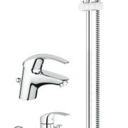 Смеситель однорычажный для ванны, DN 15 Eurosmart Grohe 33 300 002