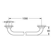 Ручка для ванной Essentials Grohe 40 796 001