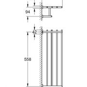 Полка для полотенец Essentials Cube Grohe