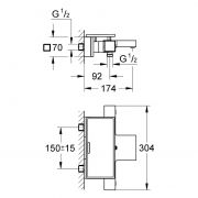 Термостат для душа, DN 15 Grohtherm Cube Grohe 34 502 000