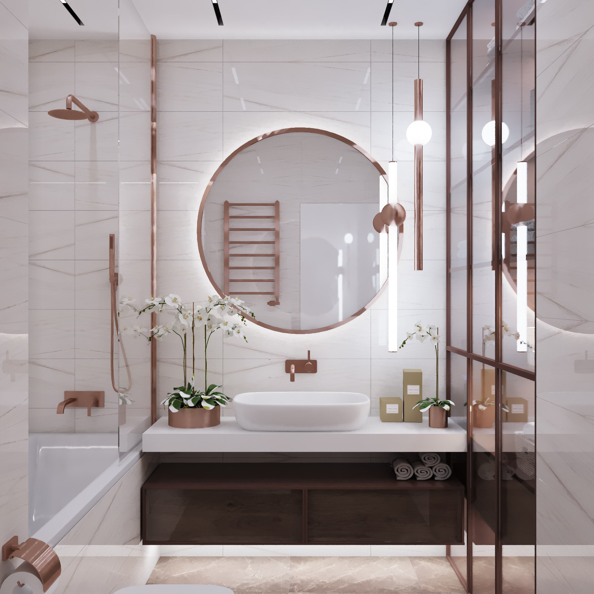 Ванная комната в светлых тонах — оформление стильного и практичного дизайна